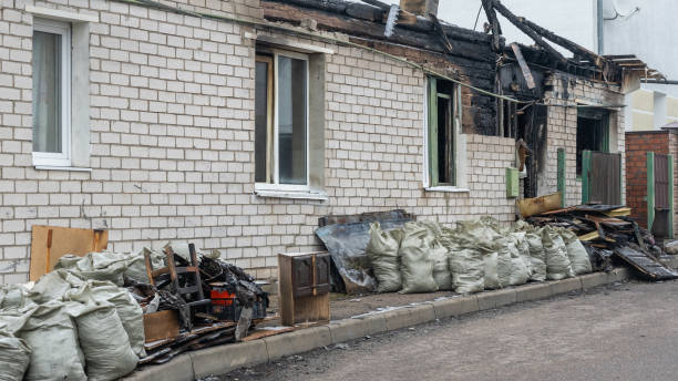 Professional Fire Damage Removal technician working in Montgomery, OH